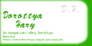 dorottya hary business card