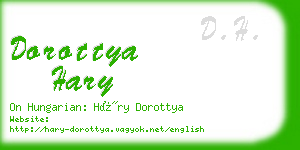 dorottya hary business card